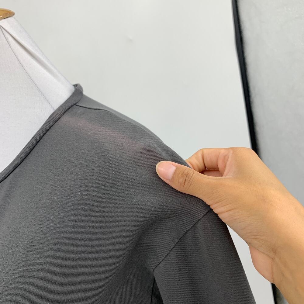 Alphalete Top Womens S Small Graphite Lifestyle Fit Long Sleeve Athletic Cropped - Picture 5 of 11
